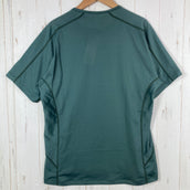 【Men's M グリーン系】 Finetrack ( ファイントラック ) ラミースピン エア ジップT Ramie Spin Air Zip T ポリエステル ウェア トップス インナー シャツ ショートスリーブTシャツ クルーネック 化繊 z00054926