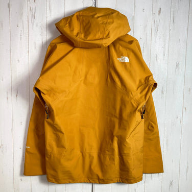 The North Face Powder Guide Jacket, Men's Size M, Orange. Polyester outerwear, hardshell jacket with GORE-TEX.