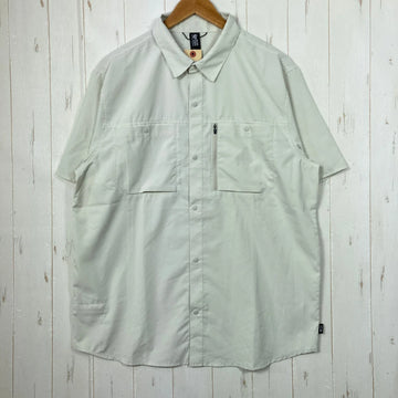【Men's L ベージュ系】 Mountain Hardwear ( マウンテンハードウェア ) トレイル センダー ショートスリーブ Trail Sender Short Sleeve ポリエステル ウェア トップス インナー シャツ ショートスリーブシャツ 化