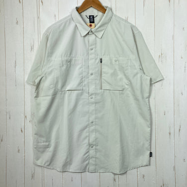 【Men's L ベージュ系】 Mountain Hardwear ( マウンテンハードウェア ) トレイル センダー ショートスリーブ Trail Sender Short Sleeve ポリエステル ウェア トップス インナー シャツ ショートスリーブシャツ 化