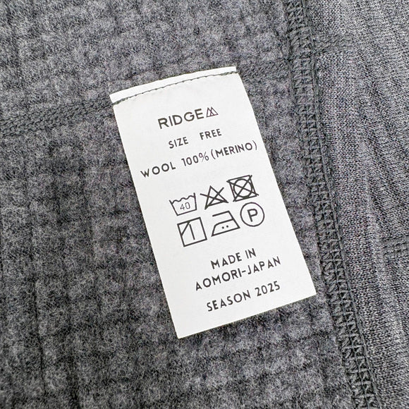 【Unisex OneSize グレー系】 Ridge Mountain Gear ( リッジマウンテンギア ) グリッドメリノ ロングネックゲイター Grid Merino Long Neck Gaiter  Heather Grey z00057417 Heather Gr