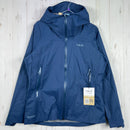 【Women's M ブルー系】 Rab ( ラブ ) ダウンポア ライト ジャケット ウィメンズ Downpour Light Jacket Wmns QWG-91 TEMPEST BLUE z00056116 TEMPEST BLUE レインシェル アウター ジャ-1