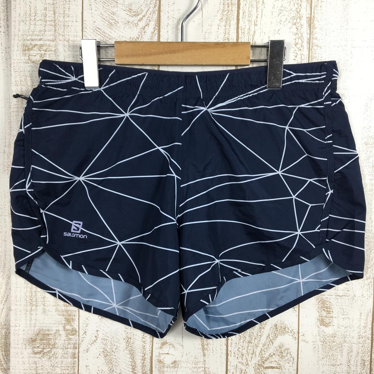 【女式M海军蓝】Salomon Agile Shorts女式Agile Short W跑步裤跑步短裤L40128200女式合成纤维短裤短裤下装