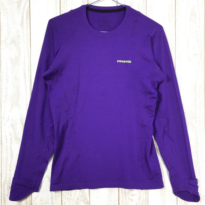 【Men's XS パープル系】 Patagonia ( パタゴニア ) メリノ クルー ロングスリーブ Merino Crew Long Sleeve International Men's  ウール ロングスリーブTシャツ クルーネック インナー シャツ トップス