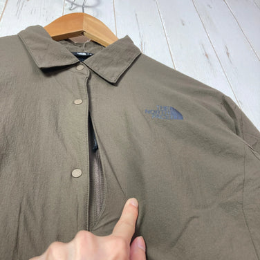 【Women's M Brown】 The North Face October Mid Shirt Active Fleece Softshell Nylon Wear Tops Outer Jacket Fleece z0005718