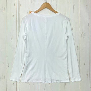 【Women's L ホワイト系】 Under Armour ( アンダーアーマー ) ヒートギア アーマー ティー Heat Gear Armour Tee 冷感 高温環境向け ポリエステル ウェア トップス インナー シャツ ロングスリーブTシャツ クルーネック 化 - 0