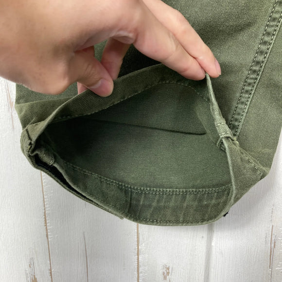 【Men's S グリーン系】 Gramicci ( グラミチ ) クロップド クライミングパンツ Cropped Climbing Pant 生産終了モデル 入手困難 ウェビングベルト ガゼットクロッチ コットン ウェア ボトムス ショーツ ショートパンツ コット