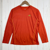 【Women's L オレンジ系】 Millet ( ミレー ) クータイ ウール クルー ロングスリーブ KUTAI WOOL CREW LONG SLEEVE ポリエステル ウェア トップス インナー シャツ ロングスリーブTシャツ クルーネック ウール z0005