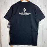 Black Diamond 男士短袖登山装备 T 恤 (SS) - 有机棉，L 码，黑色。
