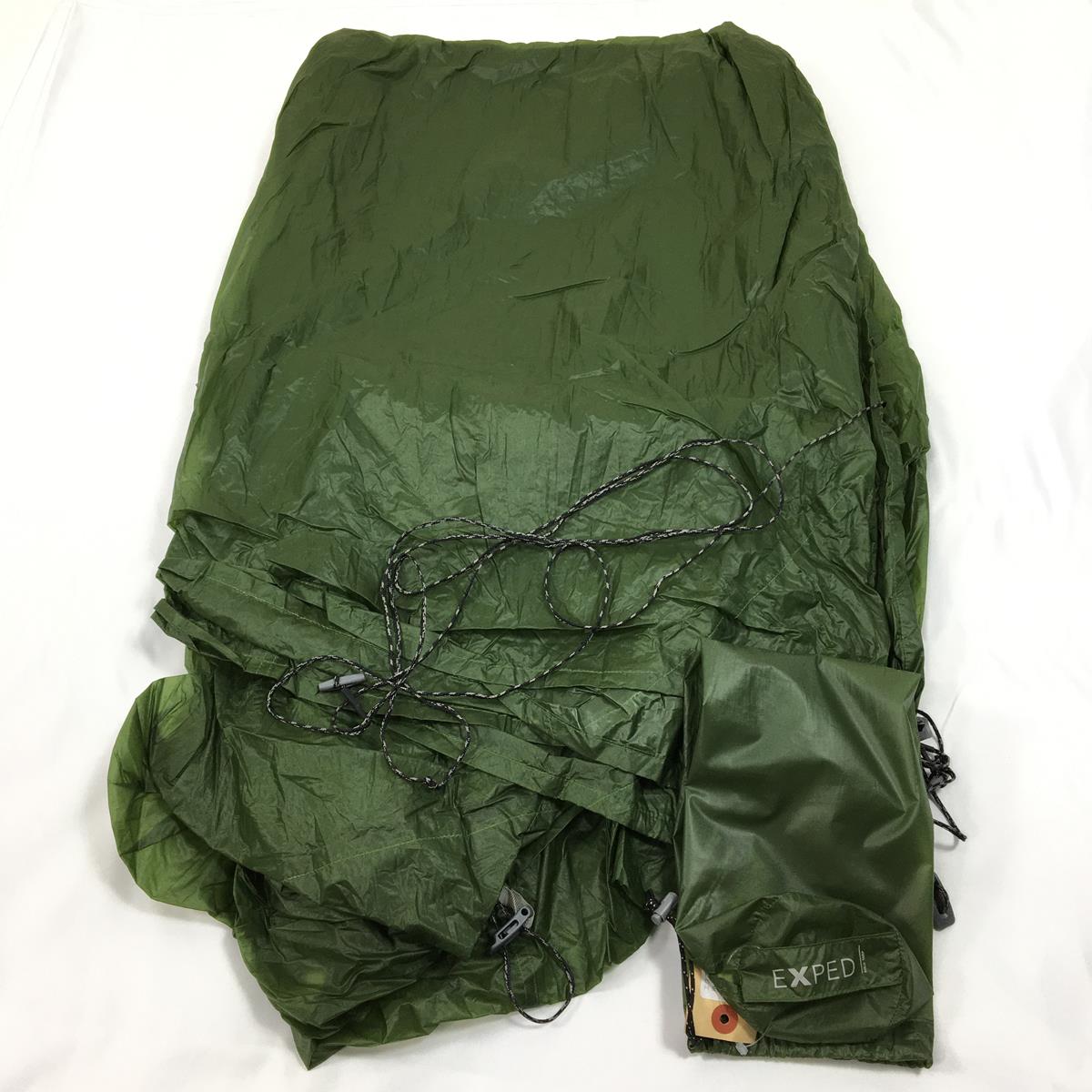 [OneSize 绿色] Exped Solo Tarp 1-2 人 15D Silnylon 超轻 391173 Tarp 露营装备