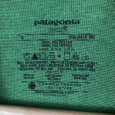 [Men's Small Green] 2011 Patagonia Capilene 2 Lightweight Crew Polyester T-Shirt, Long Sleeve, Crew Neck