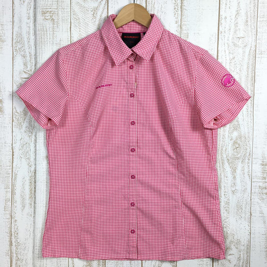 【Women's M ピンク系】 Mammut ( マムート ) アーダ シャツ Aada Shirt ショートスリーブ 1015-00021 Women's  化繊 ショートスリーブシャツ インナー シャツ トップス ウェア