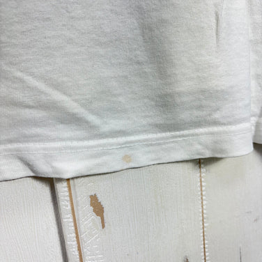 【Men's L ホワイト系】 1996 Patagonia ( パタゴニア ) ザ・フィッツロイ スカイライン ティー The Fitzroy Skyline Tee 生産終了モデル 入手困難 オーガニックコットン 黒タグ オーガニックコットン ウェア トップス