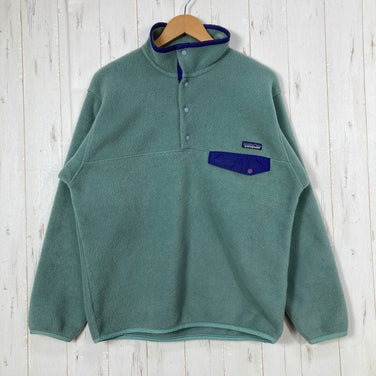 【Men's M ブルー系】 1999 Patagonia ( パタゴニア ) シンチラ スナップT プルオーバー Synchilla Snap-T Fleece Pullover Mineral Blue / Blueberry 生産終了モデル 入手困難 ポリエ