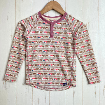 【Baby's 5T ベージュ系】 Patagonia ( パタゴニア ) キャプリーン ミッドウェイト ヘンリー Capilene Midweight Henley PHLS ポリエステル ウェア トップス インナー シャツ ロングスリーブTシャツ クルーネック 化繊