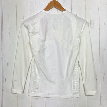 【Women's M アイボリー系】 Cw-X ( シーダブリューエックス ) 柔流トップ メッシュ JYURYU TOP Mesh IV / Ivory 肩甲骨サポート 吸汗速乾 UVカット 抗菌防臭 ポリエステル ウェア トップス インナー シャツ ロングスリーブTシ