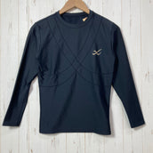 【Men's M ブラック系】 Cw-X ( シーダブリューエックス ) パフォーマンスアップ モデル Performance Up Model コンプレッション インナー ポリエステル ウェア トップス インナー シャツ ロングスリーブTシャツ クルーネック 化繊