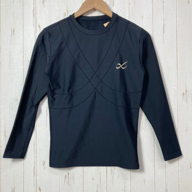 【Men's M ブラック系】 Cw-X ( シーダブリューエックス ) パフォーマンスアップ モデル Performance Up Model コンプレッション インナー ポリエステル ウェア トップス インナー シャツ ロングスリーブTシャツ クルーネック 化繊