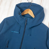 【Men's S ブルー系】 Mammut ( マムート ) マサオ ソフトシェル ジャケット Masao So Jacket フーディ 1011-00460 Men's Wing Teal ソフトシェル アウター ジャケット トップス ウェア - 【公式】2ndGEAR（セカンドギア）Webショップ【登山用品・アウトドア用品専門 買取販売店】