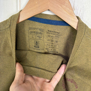 【Men's L グリーン系】 2023 Patagonia ( パタゴニア ) スポーク ステンシル レスポンシビリティー Spoke Stencil Responsibili Tee MOKH コットン ウェア トップス インナー シャツ ショートスリーブTシャ