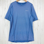 【Men's S ブルー系】 2014 Patagonia ( パタゴニア ) アウト ペーサー シャツ Men's Outpacer Shirt ポリエステル ウェア トップス インナー シャツ ショートスリーブTシャツ クルーネック 化繊 z00054278