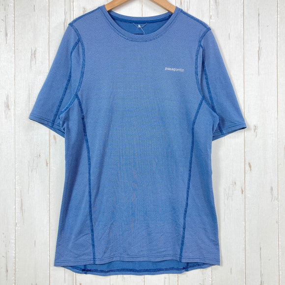 【Men's S ブルー系】 2014 Patagonia ( パタゴニア ) アウト ペーサー シャツ Men's Outpacer Shirt ポリエステル ウェア トップス インナー シャツ ショートスリーブTシャツ クルーネック 化繊 z00054278