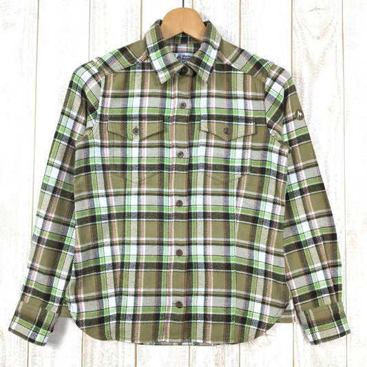 【Women's S グリーン系】 Marmot ( マーモット ) ロッド ロングスリーブ シャツ Rod L/S Shirt フランネルシャツ ネルシャツ 速乾 MJS-F2568W Asian Women's  コットン ロングスリーブシャツ インナー シャツ ト