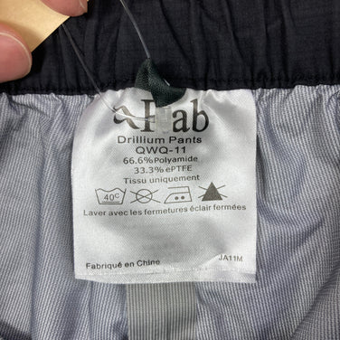 【Men's S ブラック系】 Rab ( ラブ ) ドリリウム パンツ Drillium Pants eVent 3レイヤー ナイロン ウェア ボトムス ロングパンツ レインシェル eVent ( イーベント ) z00061265  レインシェル ロングパンツ