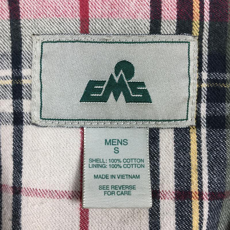 [Men's S Brown] Ems Eastern Mountain Sports Flannel Lined Canvas Shirt Jacket International Men's Cotton Outer Jacket Tops Wear