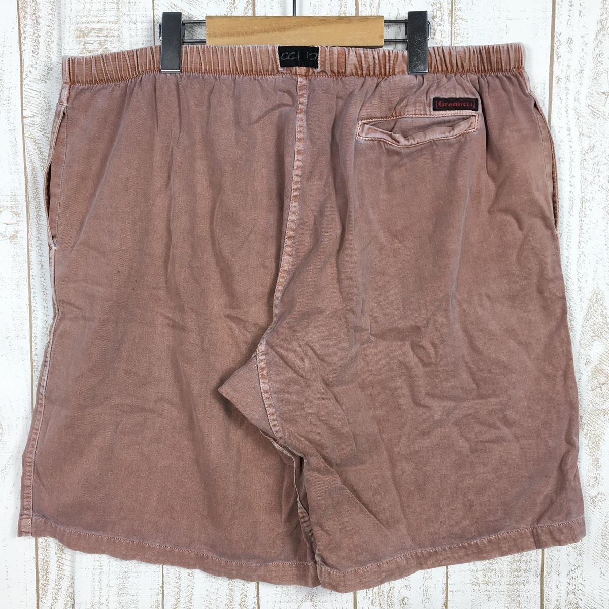 [Men's L Brown] Gramicci (Gramicci) Gramicci Shorts Climbing Pants Made in USA Box Logo Vintage Hard to Find International Men's Cotton Shorts Short Pants Bo