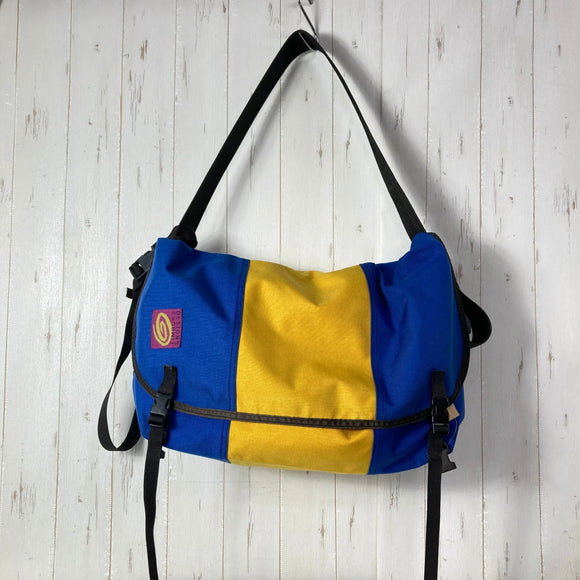 【OneSize ブルー系】 1996 Timbuk2 ( ティンバック ツー ) クラシック メッセンジャーバッグ L Classic Messenger Bag L ビンテージ オリジナル 入手困難 旧タグ コーデュラナイロン製 ウクライナカラー バッグ スト