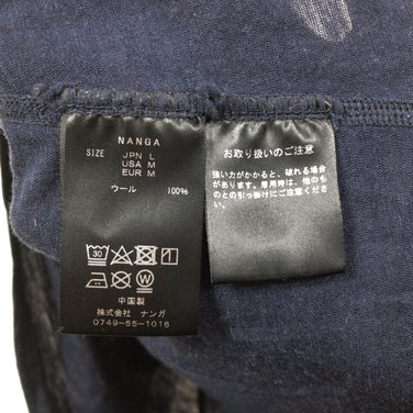 【Men's L ネイビー系】 Nanga ( ナンガ ) メリノウール インナー ロングスリーブ ティー Merino Wool Long Sleeve Tee メリノウール Asian Men's ウール ロングスリーブTシャツ クルーネック インナー シャツ - 【公式】2ndGEAR（セカンドギア）Webショップ【登山用品・アウトドア用品専門 買取販売店】