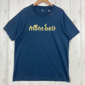 【Men's M ネイビー系】 Montbell ( モンベル ) ウィック ティー Wic T ポリエステル ウェア トップス インナー シャツ ショートスリーブTシャツ クルーネック 化繊 z00057740 化繊 ショートスリーブTシャツ クルーネック イン