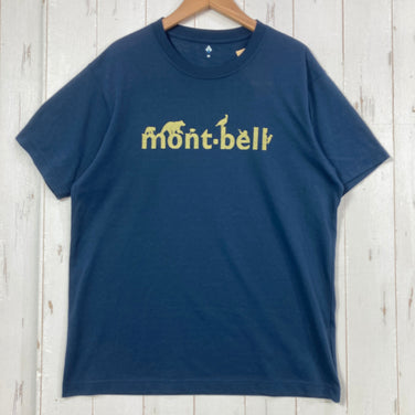 【Men's M ネイビー系】 Montbell ( モンベル ) ウィック ティー Wic T ポリエステル ウェア トップス インナー シャツ ショートスリーブTシャツ クルーネック 化繊 z00057740  化繊 ショートスリーブTシャツ クルーネック イン