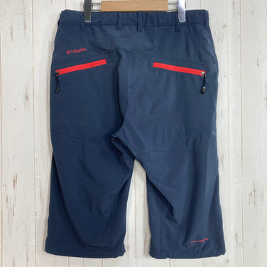 【Men's M ネイビー系】 Columbia ( コロンビア ) タイム トゥ トレイル ニー パンツ Time to Trail Knee Pant 4WAYストレッチ オムニシールド オムニシェイド ポリエステル ウェア ボトムス ショーツ ショートパンツ