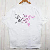 Arcteryx 男式 Crag 棉质标志短袖 T 恤（白色 Light/Soul）- 小码（白色）- 棉质，短袖圆领，合成面料（z00053081）