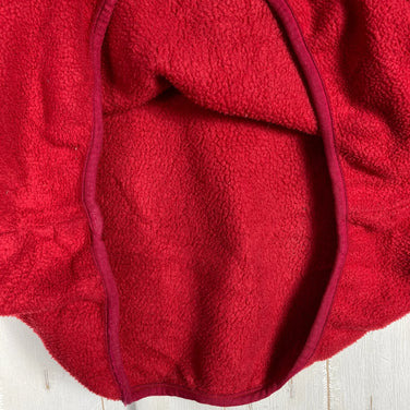 [Men's Large Red] 1992 Patagonia Synchilla Snap T-Neck Pullover in Burnt Chili/Charred Blue. Rare and hard to find.