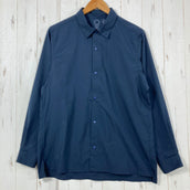 【Unisex M ネイビー系】 Yamatomichi ( 山と道 ) ユーエル シャツ UL Shirt ポリエステル ウェア トップス インナー シャツ ロングスリーブシャツ 化繊 z00060218 化繊 ロングスリーブシャツ インナー シャツ トップス ウ