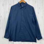 【Unisex M ネイビー系】 Yamatomichi ( 山と道 ) ユーエル シャツ UL Shirt ポリエステル ウェア トップス インナー シャツ ロングスリーブシャツ 化繊 z00060218  化繊 ロングスリーブシャツ インナー シャツ トップス ウ