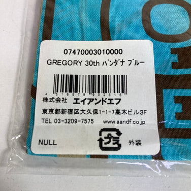 Gregory 30周年纪念款头巾（均码，蓝色）z00055573