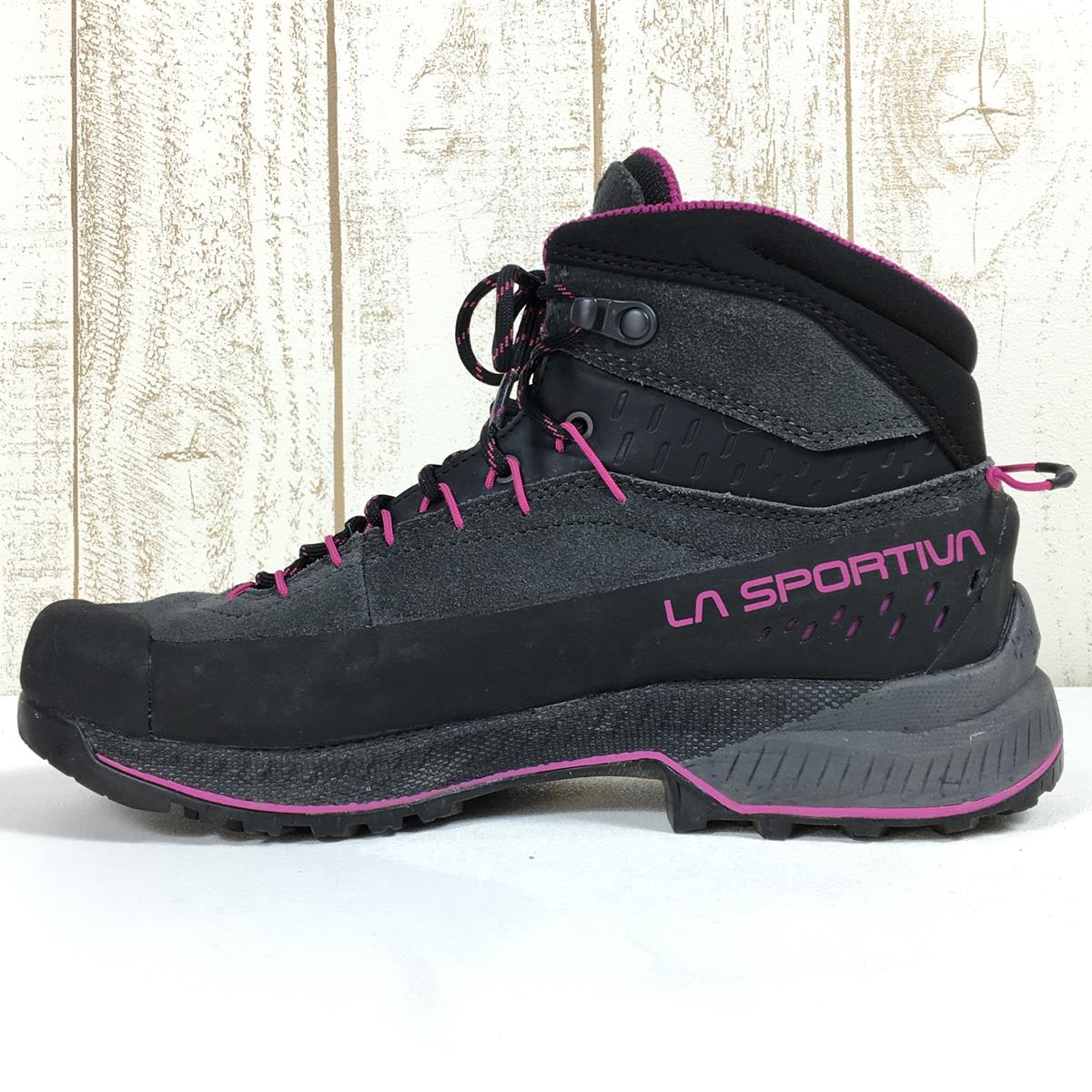 [女式 24.3 厘米黑色] La Sportiva Traverse X4 Evo Mid Gore-Tex 女式 Tx4 Evo Mid Gtx 女式登山鞋徒步鞋 37G 女式 900411 C