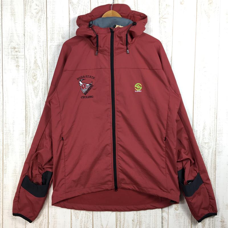 【Men's L レッド系】 Loki ( ロキ ) ソフトシェル ジャケット Softshell Jacket フーディ メーカー消滅 生産終了モデル International Men's  ソフトシェル アウター ジャケット トップス ウェア