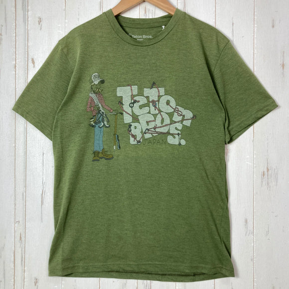 【Men's S グリーン系】 Teton Bros ( ティートンブロス ) ショートスリーブティー 生産終了モデル 入手困難 Tony DeBoom トニーデブーン ポリエステル ウェア トップス インナー シャツ ショートスリーブTシャツ クルーネック 化繊