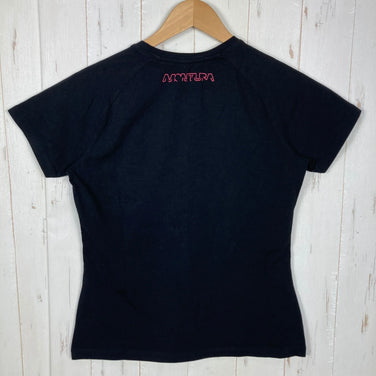 【Women's S Black Series】 Montura Sporty 2 T-Shirt Cotton Wear Tops Inner Shirt Short Sleeve T-Shirt Crew Neck Cotton z00055672 Cotton Show