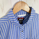 【Women's L ブルー系】 Nanga ( ナンガ ) スプリング ストライプ シャツ Spring Stripe Shirt N2501-1J508B BLU z00058261 BLU コットン ショートスリーブシャツ インナー シャツ トップス ウェア-2