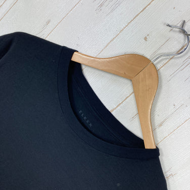 【Men's L ブラック系】 Elkex（エルケクス） メリノウール クルーネック ティー Merino Wool Crew Neck Tee メリノウール ウェア トップス インナー シャツ ショートスリーブTシャツ クルーネック ウール z00059308