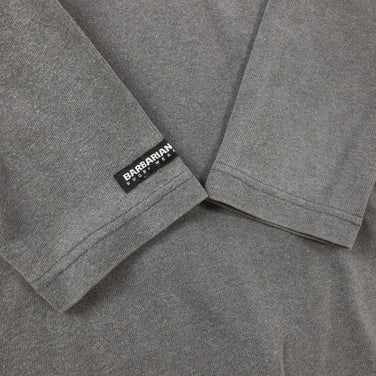 【Men's S グレー系】 Barbarian ( バーバリアン ) ラグビーシャツ ラガーシャツ ヘンリーネック 7分袖 カナダ製 コットン ウェア トップス インナー シャツ ショートスリーブTシャツ クルーネック z00050140 ショートスリーブTシ - 【公式】2ndGEAR（セカンドギア）Webショップ【登山用品・アウトドア用品専門 買取販売店】