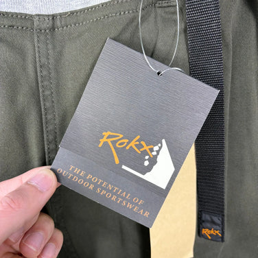 男士 M 卡其绿 Rokx MG Wood 长裤 RXMS191020 橄榄绿 z00056155 橄榄绿棉质长裤