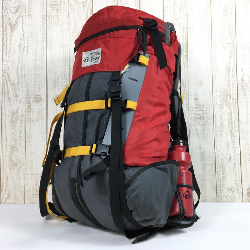 [One Size Red] Fort Collins Defrance Packs Backpack Made in USA ITW NEXUS FASTEX Buckle Vintage Hard to Find Capacity [55L-79L] Backpack Bag Storage