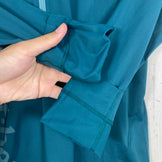 【Women's S ブルー系】 Montbell ( モンベル ) クールライト ロングスリーブ ジップ シャツ Cool Light Long Sleeve Zip Shirt ポリエステル ウェア トップス インナー シャツ ロングスリーブシャツ 化繊 z000